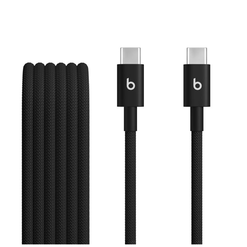Beats USB-C to USB-C Woven Cables (1.5 m) - Bolt Black (2-Pack)