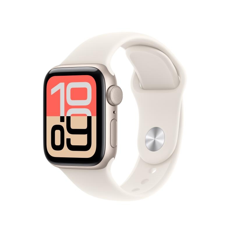 Apple Watch SE 3 GPS 40mm Starlight Aluminium Case with Starlight Sport Band - M/L