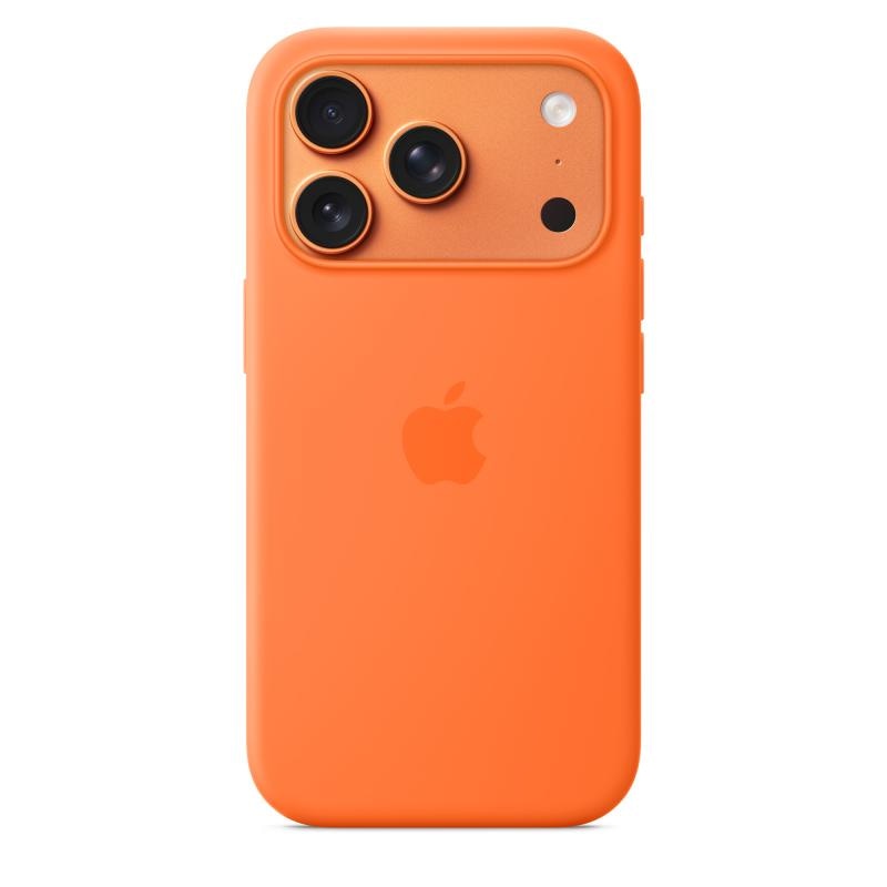 iPhone 17 Pro Silicone Case with MagSafe - Orange