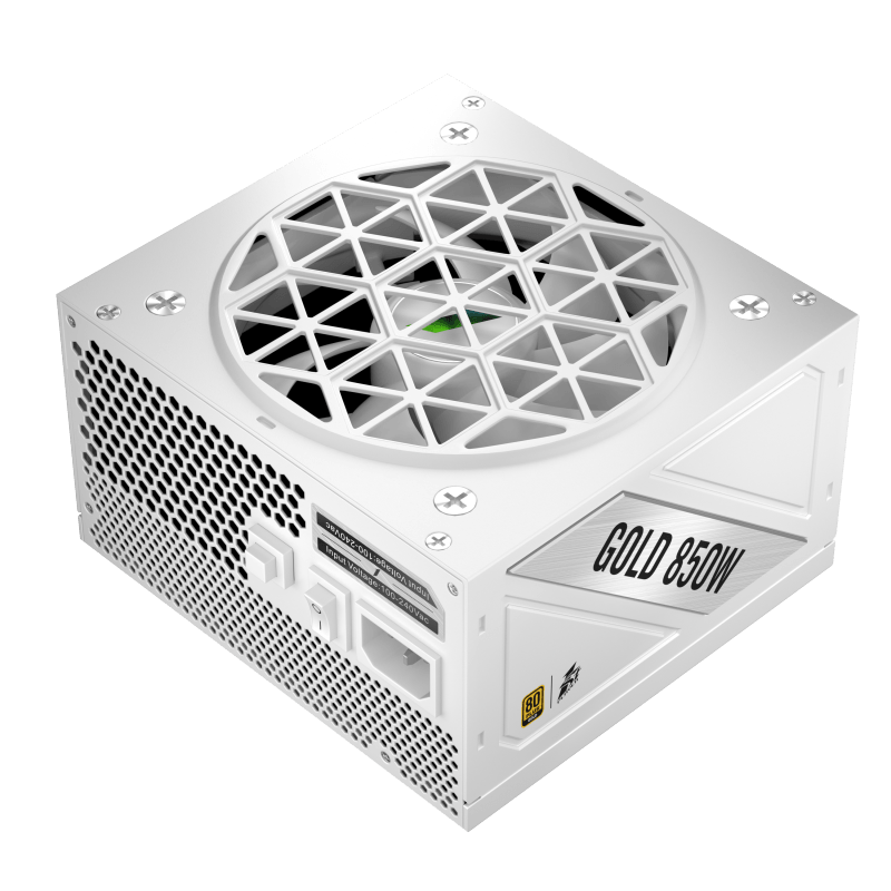 Sursa PC 1stPlayer 850W, 80 PLUS® Gold, Full Modular, ATX 3.1, PCIe 5.1, MES ID, NGDP HA-850BA4-Wh, alb