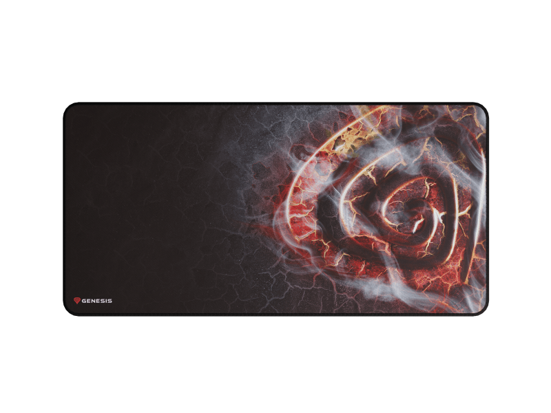 Mousepad Genesis Carbon 500 Maxi Lava G2, material cauciuc + material textil, dimensiuni 900 x 450 x 2.5 mm, multicolor