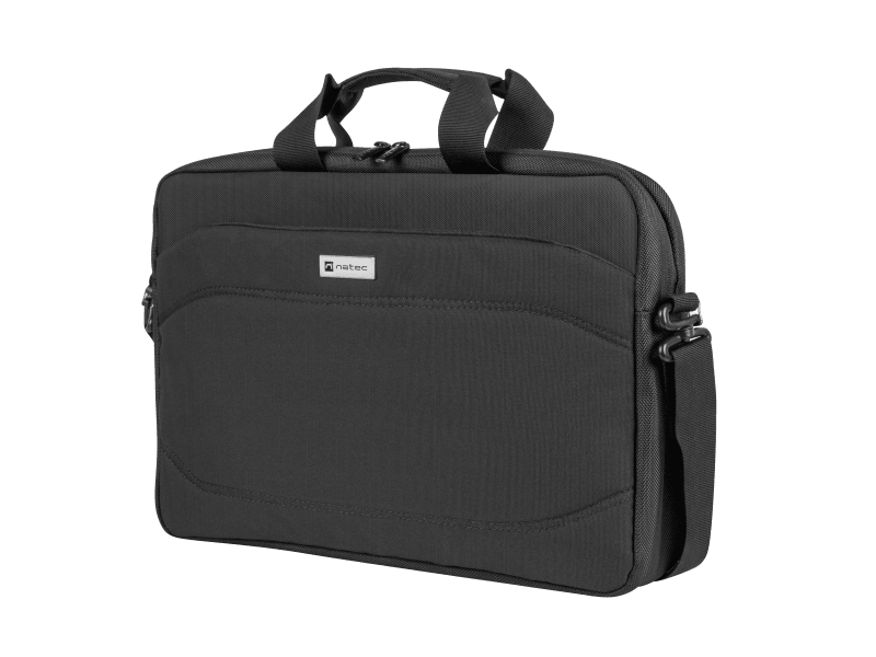 Geanta laptop Natec Nanger, compatibilitate dimensiune laptop 15.6", 1 compartiment, material Polyester 900D, Polyester 1680D,negru