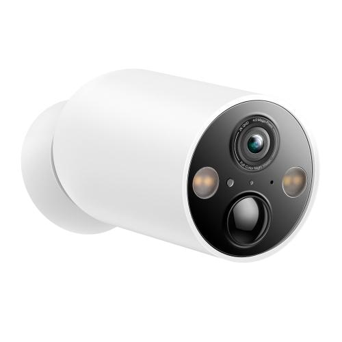 TP-LINK Tapo C425 Smart Wire-Free Indoor/Outdoor Security Camera, Senzor Starlight CMOS cu scanare progresivă de 1/3", Lungime focală: 2.1 mm, Apertură: F2.1, Câmpul de vizualizare: 150° (diagonală), 134°(orizontală), 77°(verticală), rezolutie maxima 2K QHD 4MP (2560 × 1440 px), 15/20/(25/30)fps