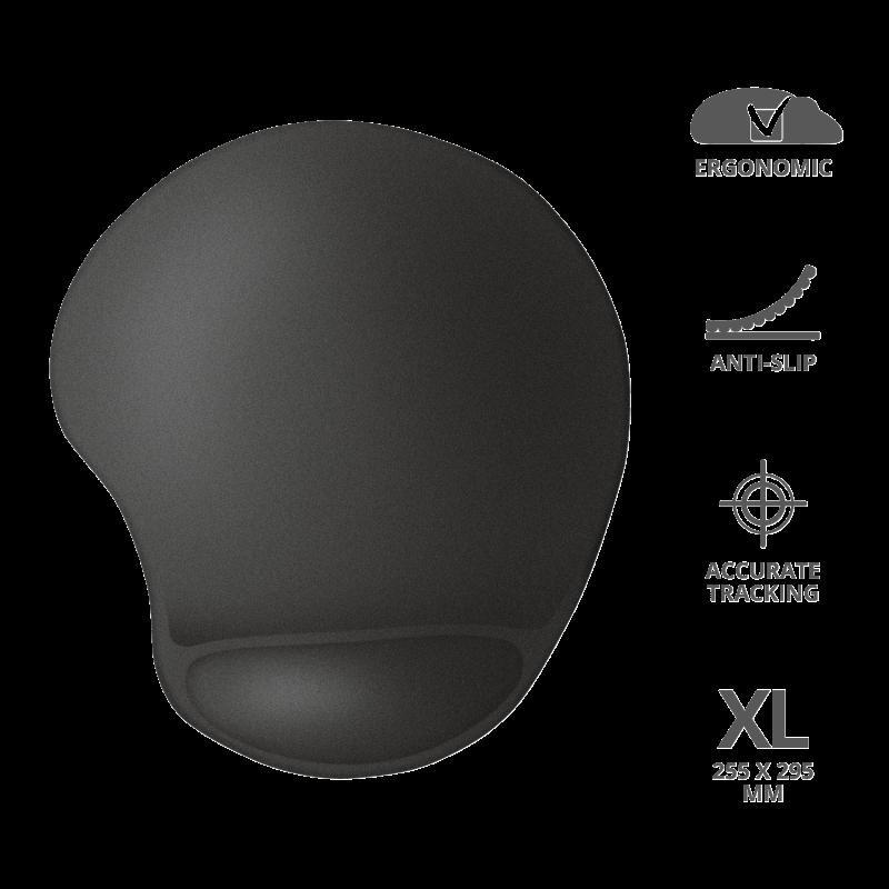 Mouse pad Trust Bigfoot XL, cu gel pad, negru