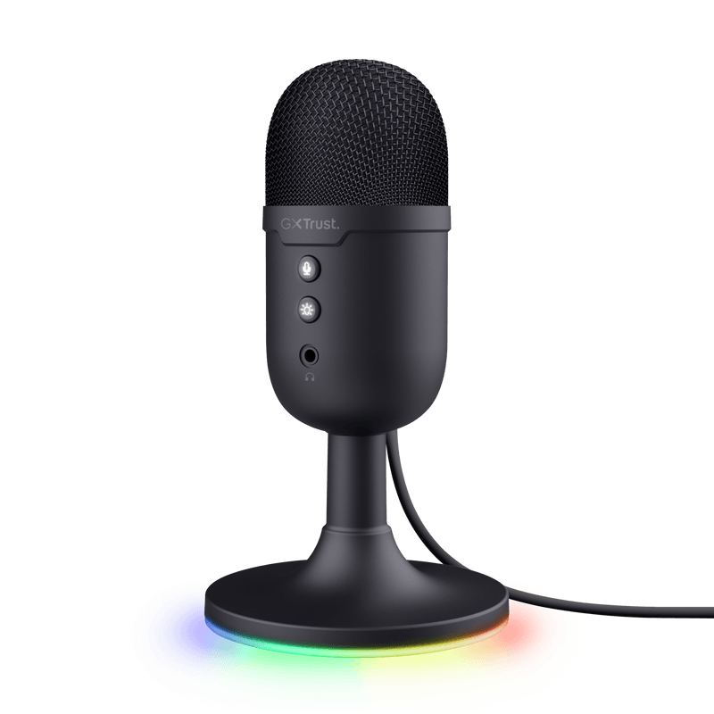 Microfon Trust cu fir GXT 234 Yunix, frecventa raspuns 100 Hz - 16.000 Hz, cardioid, senzitivitae 32 dB, negru