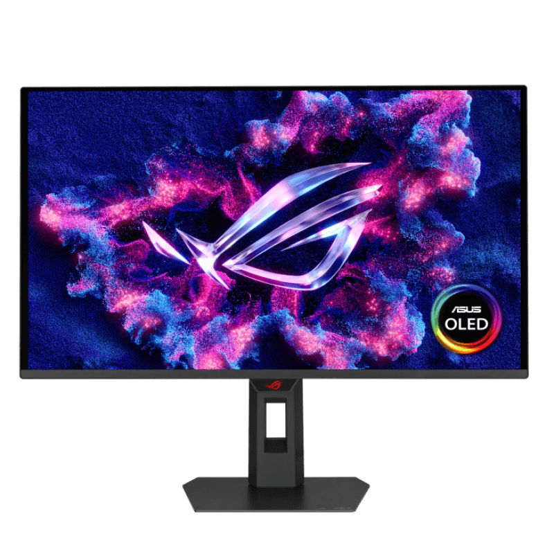 Monitor Asus 26.5" XG27AQDNG, Diagonal (inch): 26.5, Diagonal (cm): 67, Aspect ratio: 16:9, Panel: QD-OLED, Resolution: 2560x1440, Refresh Rate: 360Hz, Response time GtG: 0.03ms, Brightness (max): 1000 cd/m², Contrast (static) : 1.5M:1, Viewing angle: 178/178, Color Gamut Type: DCI-P3, Color Gamut