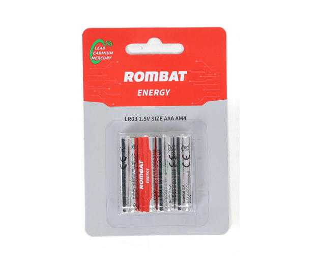 BATERII ROMBAT AAA LR03 12 BLISTEREx4BUC