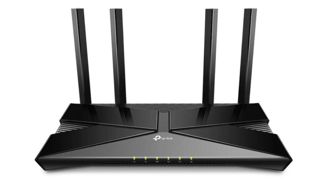 TP-LINK Wireless Router, ARCHER AX23; AX1800, Quad-Core CPU, Dual-Band, 5 GHz: 1201 Mbps (802.11ax), 2.4 GHz: 574 Mbps (802.11ax), Standard and Protocol: WI-FI 6, IEEE 802.11ax/ac/n/a 5 GHz, IEEE 802.11ax/n/b/g 2.4 GHz 4× Fixed Antennas, 1 × 1000/100/10 Mbps WAN Port, 4 × 1000/100/10 Mbps LAN