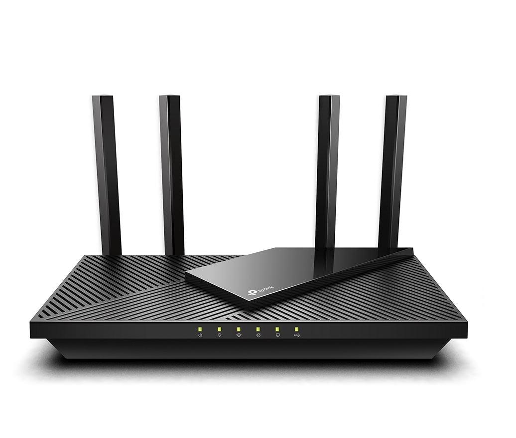 TP-Link Wireless Router, ARCHER AX55 ;WI-FI 6 ,dual band AX3000 5 GHz: 2402 Mbps (802.11ax), 2.4 GHz: 574 Mbps(802.11ax), Standard and Protocol: IEEE 802.11ax/ac/n/a 5 GHz, IEEE 802.11ax/n/b/g 2.4 GHz4 x Antene Externe fixe, 1× Port WAN/LAN Gigabit, 4× Porturi LAN Gigabit, 1× Port USB 3.0.