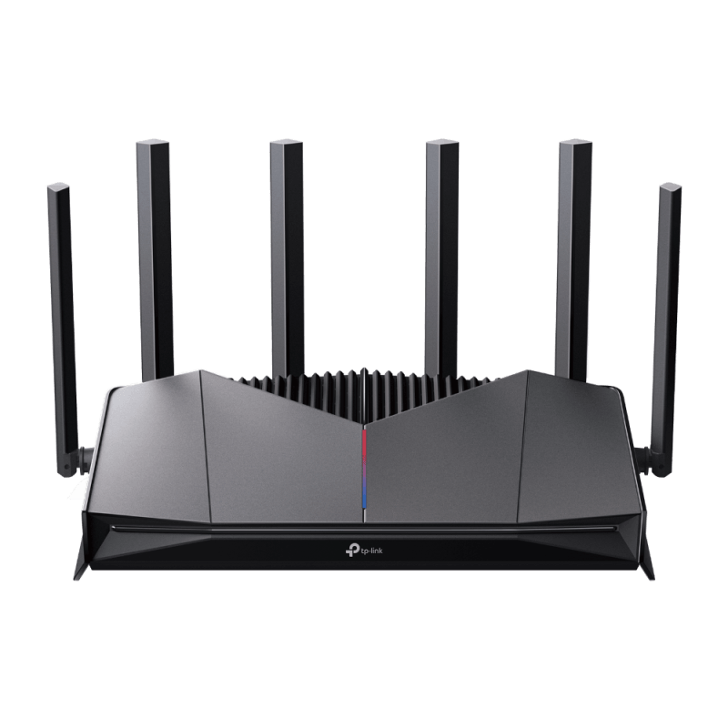 BE6500 Dual-Band Wi-Fi 7 Gaming Router SPEED: 688 Mbps at 2.4 GHz + 5765 Mbps at 5 GHz SPEC: 6× external Antennas, 2.0 GHz Quad-Core CPU, 1*2.5 Gbps WAN port + 1*2.5 Gbps LAN port + 3*1 Gbps LAN ports, 1*USB 3.0 Port, MLO, 4096-QAM, OFDMA, HE160 on 5GHz FEATURE: Tether App, WPA3, Access Point Mode
