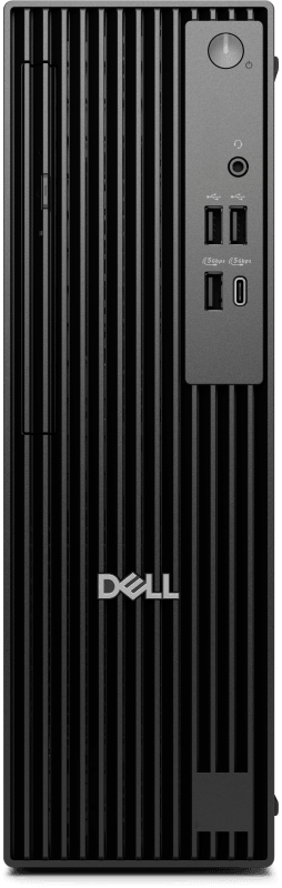 Dell Pro Slim QCS1255, 180W Bronze PSU, ENERGY STAR Qualified, EPEAT Silver with Climate+, AMD Ryzen(TM) 5 8600G (16 TOPS NPU, 6 cores, up to 5.0GHz), Integrated Graphics, 16 GB: 1 x 16 GB, DDR5, up to 4800 MT/s, non-ECC, 512GB SSD, Internal speaker, Internal WiFi Antenna, No Optical Drive, MediaTek