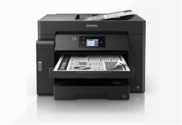 Multifunctional inkjet mono Epson EcoTank M15140, dimensiune A3+ (Printare,Copiere, Scanare), printare borderless,duplex, viteza 32ppm, rezolutie 4800 x 1200 dpi, alimentare hartie 550 coli, scanner CIS rezolutie 1.200 x 2.400 DPI, DADF 50 coli, Touchscreen 6.8cm, interfata: USB, LAN, WI-FI, WI-FI