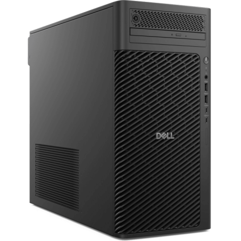 Dell Pro Max Tower T2, 1500W (80 Plus Platinum) PSU, ENERGY STAR Qualified, EPEAT 2018 Registered (Gold) , Intel Core Ultra 9 285K (36 MB cache, 24 cores, 24 threads, 3.2 GHz to 5.7 GHz, 125W), NVIDIA RTX 2000 ADA, 16 GB GDDR6, 4 mDP to DP adapters, 64GB: 4 x 16 GB, DDR5, 4800 MT/s, non-ECC, 1TB SSD