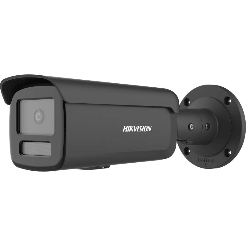 Camera de supraveghere IP Bullet 8MP Hikvision DS-2CD2T86G2H-4I(4MM) (EF)/BK, lentila fixa 4mm, iluminare min: Color: 0.0008 Lux @ (F1.0, AGC ON),B/W: 0 Lux cu IR: 80m, slot card de memorie: microSD/microSDHC/microSDXC maxim 512GB, alarma la evenimente: Motion detection (support alarm triggering by