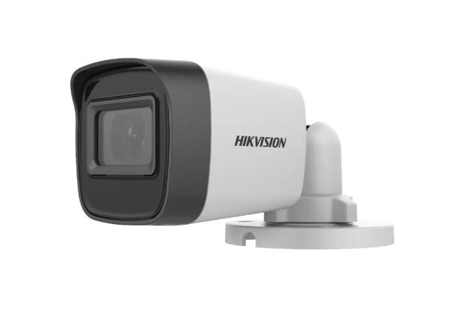 Camera supraveghere Hikvision DS-2CE16D0T-ITPF(3.6mm) 2 MP Fixed Mini Bullet, IR: up to 25 m IR distance, 1x TVI/AHD/CVI/CVBS analog output, tensiune de alimentare: 12Vcc, max 2.2W, dimensiuni: 57.9 mm × 60.9 mm × 138.8 mm, greutate: 141 g,temperatura de operare: -40 °C to 60 °C.
