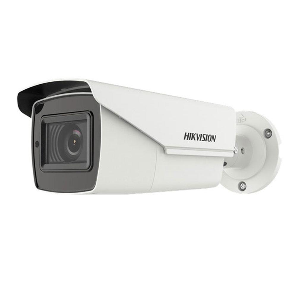 Camera supraveghere Hikvision Turbo HD DS-2CE19H8T-AIT3ZF(2.7-13.5mm); 5MP; 5 Megapixel high-performance CMOS; rezolutie: 2560 (H) × 1944 (V)@ 20fps; iluminare: Color: 0.003 Lux @ (F1.2, AGC ON), 0 Lux with IR; lentila motorizata 2.7 - 13.5 mm; distanta IR: 80metri, EXIR 2.0, smart IR; true WDR