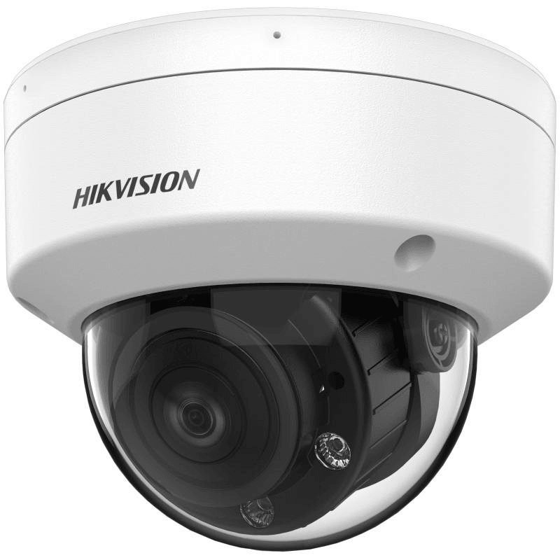 Camera de supraveghere Dome 2MP Hikvision DS-2CE50DF3T-VPLSZE(2.8-12MM), lentila varifocala: 2.8-12mm, iluminare: 0.0005 Lux @ (F1.28, AGC ON), 0 Lux cu lumina alba: 60m, IR: 60m, iesire: TVI, microfon incorporat, alimentare: 12 VDC±25%/PoC.at, Max. 7.4 W, protectie: IP67, IK10, dimensiuni: Ø121.5