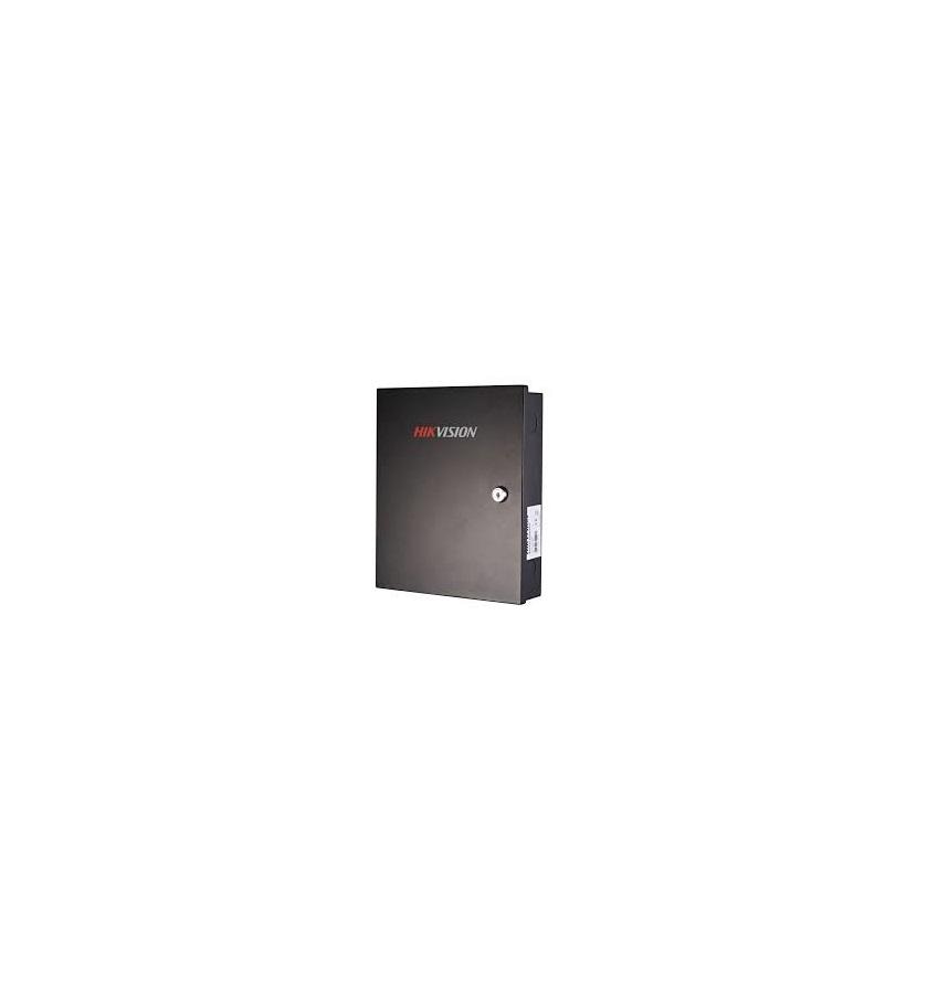 Centrala control acces Hikvision DS-K2802 pentru 2 usi;Double-doorAccess Controller, Accessible Card Reader: 4 Wiegandreaders;Inputinterface: Door Magnetic×2, Door Switch×2, CaseInput×2;Outputinterface: Door Switch Relay×2, Alarm Relay×2; UplinkCommunicationInterface: TCP/IP Network Interface