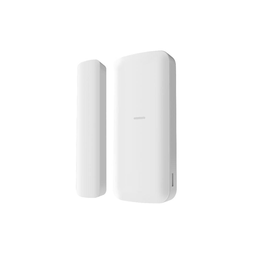 Contact magnetic wireless AXPRO Hikvision DS-PDMCS-EG2-WE, frecventa operare: 868 MHz, transmisie: Tri-X Wireless, criptare: AES-128, distanta comunicare: 1200 m in camp deschis, metoda de detectie: deschidere contact, SSI(Signal Strength Indicators), Environment Temperature Indication, indicator