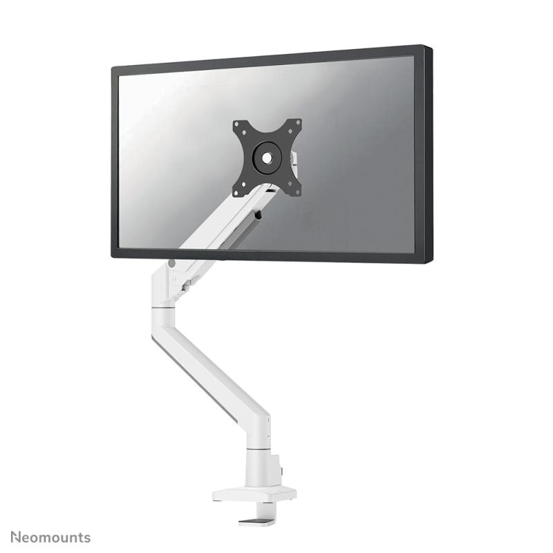Brat monitor Neomounts DS70-250WH1; pentru display-uri cu diagonale 17"-35", sistem de prindere VESA 75x75~100x100, greutate maxima suportata 9kg, full motion, tilt +45°, swivel 90°, rotate 180°; gas spring; culoare argintiu. Garantie 5 ani