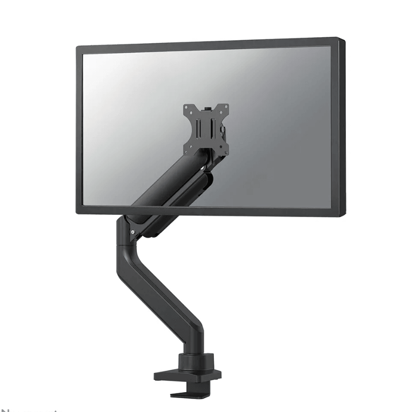 Brat monitor Neomounts DS70-450BL1; pentru display-uri cu diagonale 17"-42", sistem de prindere VESA 75x75~100x100, greutate maxima suportata 15kg, full motion, tilt +45°, swivel 90°, rotate 180°; gas spring; culoare negru. Garantie 5 ani