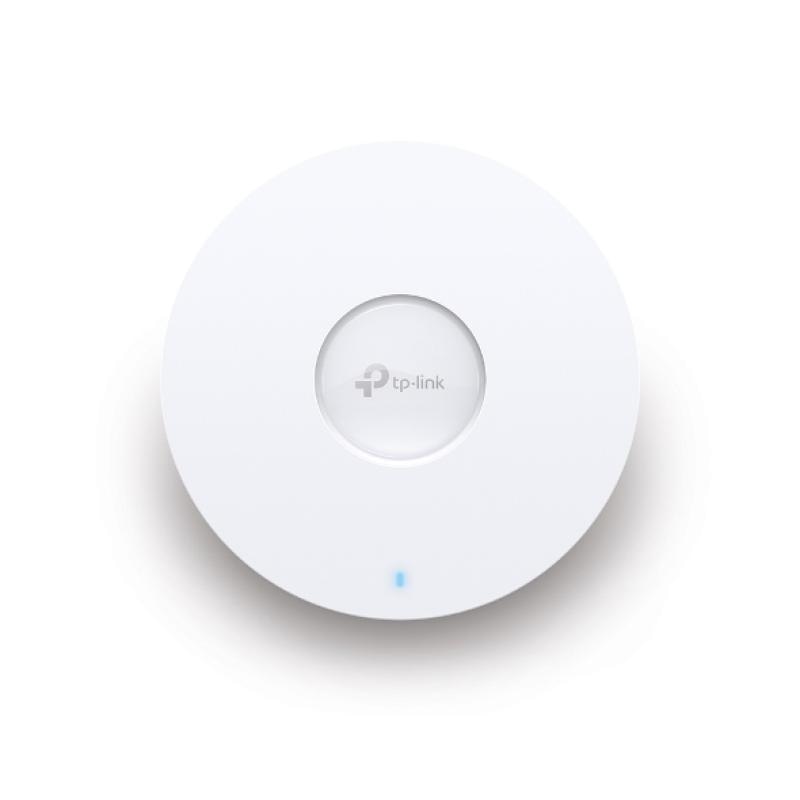 Omada AX3000 Ceiling Mount Dual-Band Wi-Fi 6 Access Point PORT: 1×2.5G RJ45 Port SPEED:1148Mbps at 2.4 GHz + 4804 Mbps at 5 GHz FEATURE: 802.3at POE+ and 12V DC (Power Adapter is not included), 4 ×Internal Antennas, MU-MIMO, 160MHz Supported, Seamless Roaming, Band Steering, Beamforming, Load