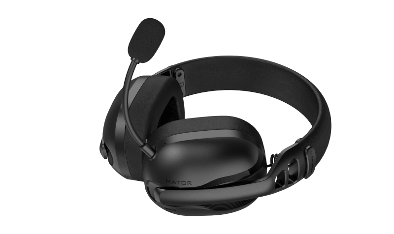 Casti gaming wireless Hator Hyperpunk 3, material membrana PET, frecventa raspuns 10Hz-44kHz, impendanta 16Ω, conectivitate 2.4GHz, BT5.4 USB-C/USB-A, autnomie bateria pana la 45 de ore, timp incarcare 2o re, putere maxima 30mW, conexiune HATOR ClearScan™, conexiune HATOR SyncHUB™, noice