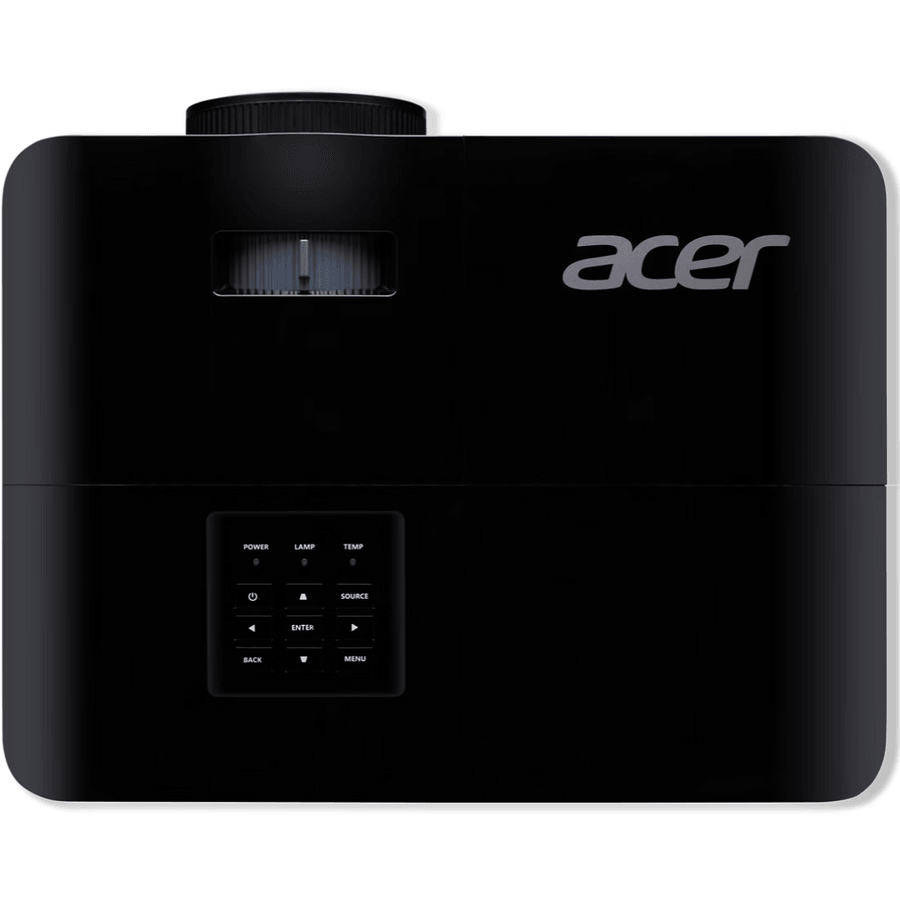 Videoproiector Acer X1228, XGA 1024* 768, up to WUXGA 1920*1200, 4.800 lumeni, 4:3/ 16:9, 20.000:1, diagonala maxima 300'', distanta maxima de proiectie 11.8 m, boxa 3W, lampa 5.000 ore/ 15.000 ore, 27 dB, 2.8 kg, D-sub, 2* HDMI, PC audio in/ out, composite video, DC Out (5V/1A, USB Type A), RS232