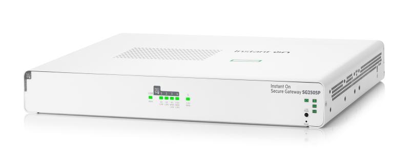 HPE Networking Instant On Secure Gateway 5-port SmartRate 2.5G PoE+ 64W SG2505P
