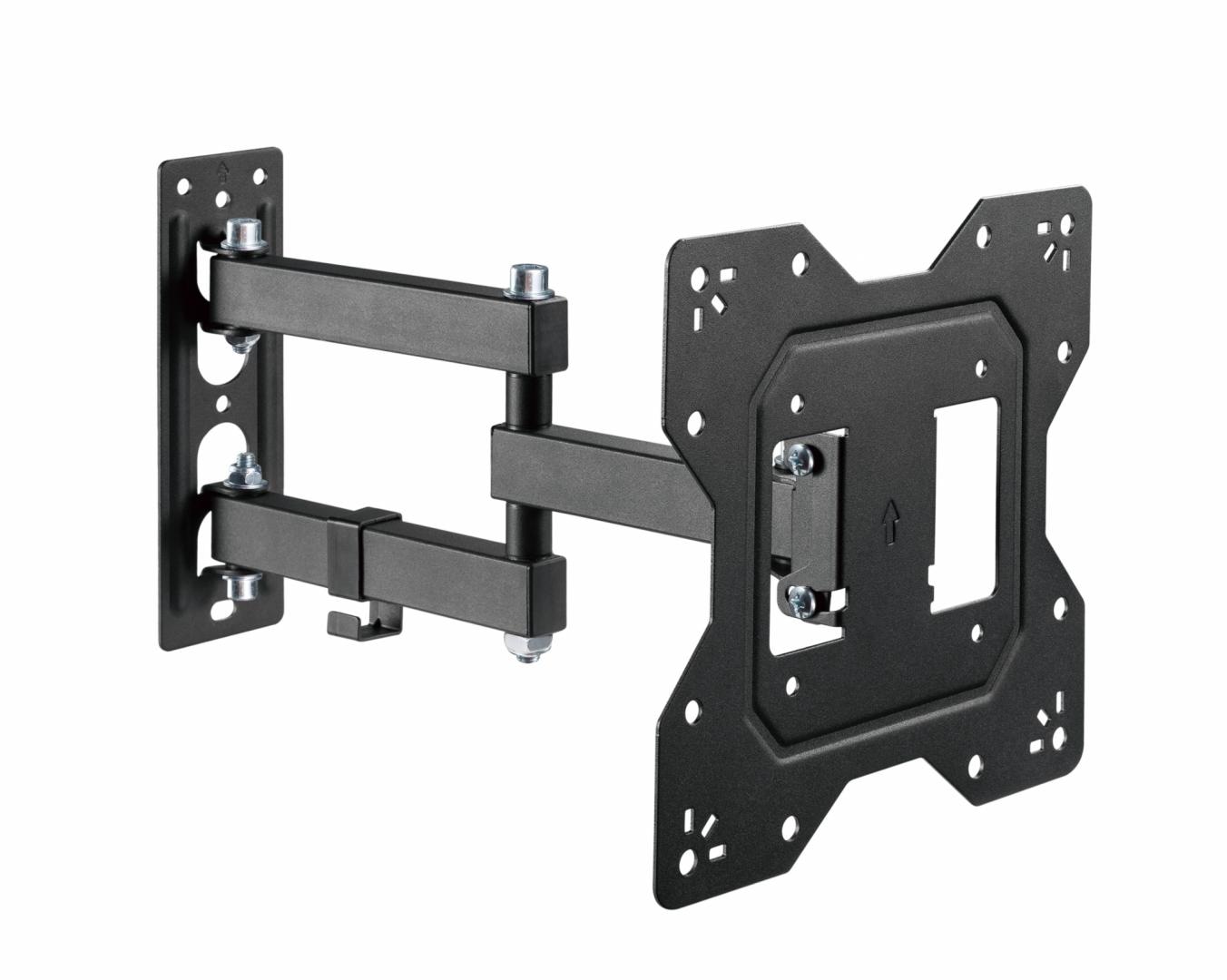 Suport TV Serioux LCD/LED, TV68-223, compatibilitate dimensiune ecran 23"-43", material otel, VESA:100x100, 100x200, 200x100, 200x200, greutate maximă suportata: 30 kg, profil: 56~378mm, inclinare: +3°~-10°, pivotare: +90°~-90°, management cabluri, negru