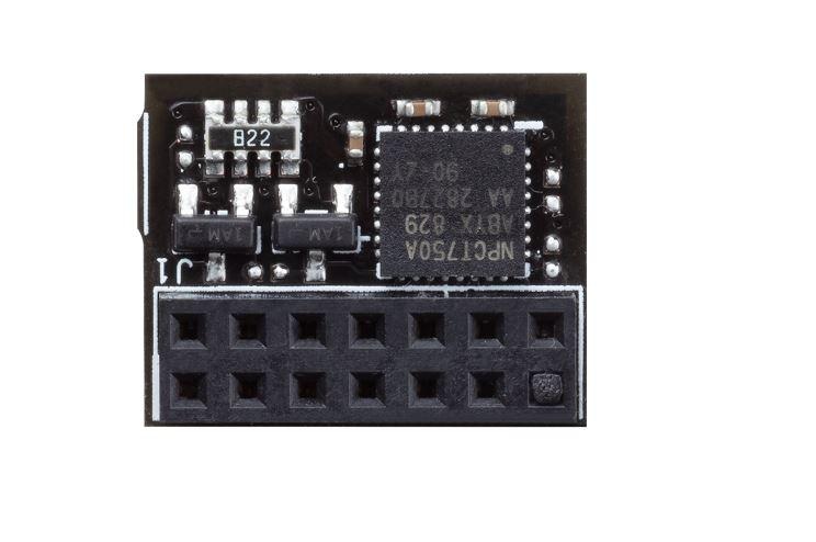 ASUS TPM-SPI Securely Sore Key Windows 11 Improve your Computer's Security The TPM-SPI card securely store keys, digital certificates, passwords, and data. It helps enhance the network security, protects digital identities, and ensures platform integrity. Designed with 14-1 pin and SPI interface
