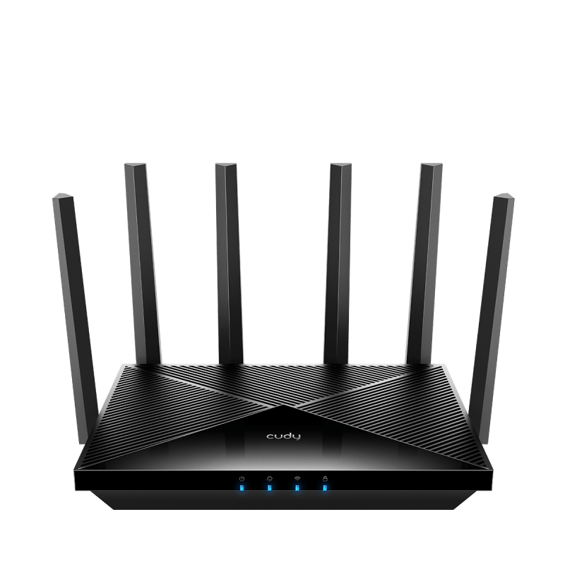 CUDY Router BE6500 2.5G Dual Band Wi-Fi 7, Chipset Broadcom, standard 802.11be/ax/ac/a/b/g/n, 5764Mbps la 5GHz + 688Mbps la 2.4GHz, 1 x 2.5Gbps WAN Port, 4 x porturi 10/100/1000Mbps, 6 x 5dBi antene fixe, WiFi router/AP/ Repeater/WISP Mode, PPTP/L2TP/OpenVPN/WireGuard, MLO, MU-MIMO, Guest network
